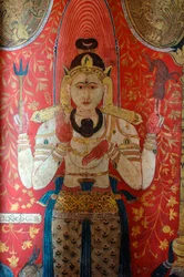 Mural on the Walls of Kelaniya Temple, Kelaniya Vihara, Sri Lanka